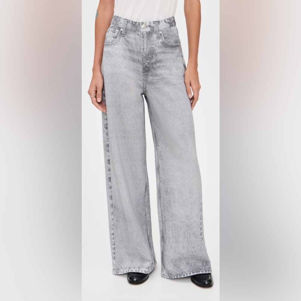 NWT Miramar Terry Sofie Ankle Pants in Icy Grey - Size 25